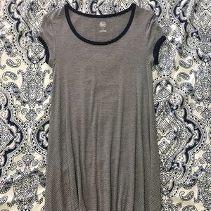 Thigh Length Stripped Dress